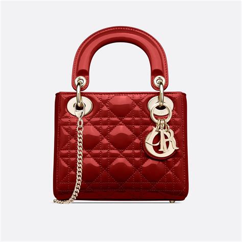 red micro lady dior|lady dior small dimension.